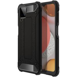 Mobigear Outdoor Coque Samsung Galaxy A12 Coque arrière Rigide Anti-Chocs - Noir