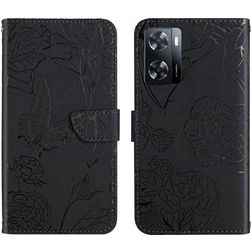 Mobigear Butterfly Housse Realme Narzo 50 5G Etui Porte-Monnaie - Noir