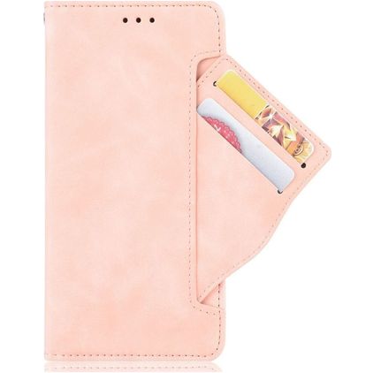 Mobigear Slide Wallet Housse POCO F4 GT Etui Porte-Monnaie - Rose