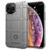 Mobigear Rugged Shield Coque iPhone 12 Pro Max Coque arrière en TPU Souple Anti-Chocs - Gris