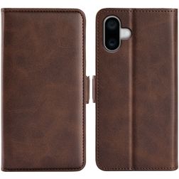 Mobigear Slim Magnet Housse iPhone 16 Etui Porte-Monnaie - Marron