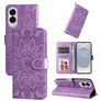 Mobigear Sunflower Housse Samsung Galaxy S25 Edge Etui Porte-Monnaie - Violet