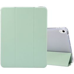 Mobigear Tri-Fold Gel Coque iPad Air 5 (2022) Etui en TPU,Similicuir + Porte-crayon - Vert