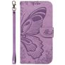 Mobigear Butterfly Housse Samsung Galaxy S25 Plus Etui Porte-Monnaie - Violet