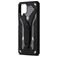 Mobigear Armor Stand Coque Samsung Galaxy A12 Coque arrière Rigide Anti-Chocs avec Support Amovible - Noir