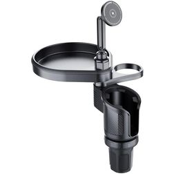 Mobigear Table MagSafe Support Voiture Porte-gobelet Magnétique Universel - Noir