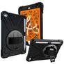 Mobigear SureGrip XGuard Coque iPad Mini 5 (2019) Coque arrière en Plastique rigide,Silicone + Porte-crayon + Bandoulière + Support Amovible - Noir