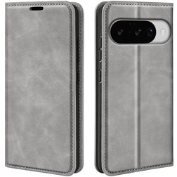 Mobigear Retro Slim Google Pixel 10 Étui Portefeuille - Gris