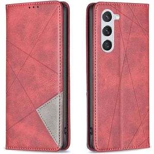 Mobigear Rhombus Slim Housse Samsung Galaxy S25 Etui - Rouge