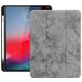 Mobigear Tri-Fold Marble Coque iPad Pro 12.9 Pouces (2018) Etui + Porte-crayon - Gris