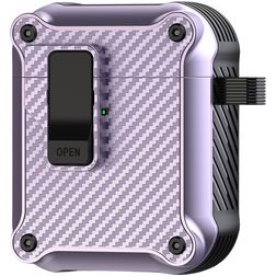 Mobigear Racing Clip Coque Apple AirPods 1 Coque Rigide - Violet