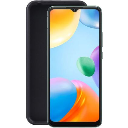 Mobigear Colors Coque POCO C40 Coque arrière en TPU Souple - Noir
