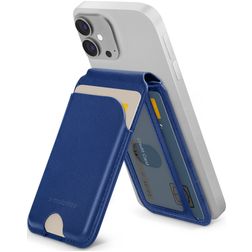 Mobilize Magnet Card - Porte Cartes en - 5 Cartes - Compatible MagSafe - Bleu