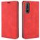 Mobigear Retro Slim Housse OPPO Reno 3 Pro Etui Porte-Monnaie - Rouge