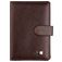 Mobigear Buckle - Étui passeport en - Marron