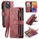 Caseme C30 Housse iPhone 14 Pro Max Etui Porte-Monnaie - Rouge