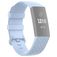 Mobigear Cross Bracelet Silicone Fitbit Charge 4 Fermeture boucle ardillon - Baby Blue