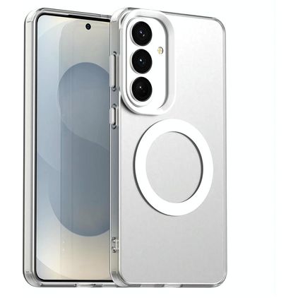 Mobigear Shockproof Coque Samsung Galaxy S26 Plus MagSafe Coque arrière Rigide - Blanc