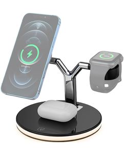 Mobigear LumiStation Mag 3in1 Station de Charge MagSafe pour iPhone / AirPods & Apple Watch - Noir