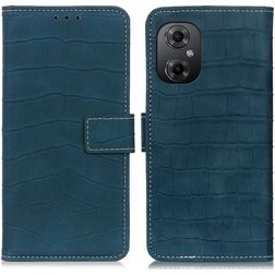 Mobigear Croco Housse POCO M5 Etui Porte-Monnaie - Vert