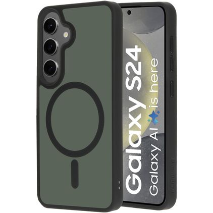 Mobiparts Hardcover Coque Samsung Galaxy S24 MagSafe Coque arrière Rigide - Satin Black
