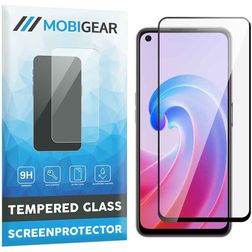 Mobigear Premium OPPO A96 Verre trempé Protection d'écran - Compatible coque - Noir
