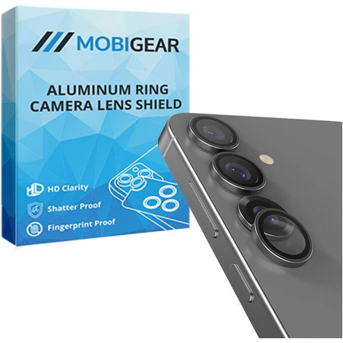 Mobigear Single Samsung Galaxy S25 Verre trempé Protection Objectif Caméra - Compatible Coque - Argent