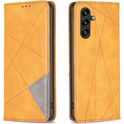 Mobigear Rhombus Slim Housse Samsung Galaxy A35 Etui - Cognac