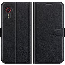 Mobigear Classic Housse Samsung Galaxy Xcover 5 Etui Porte-Monnaie - Noir