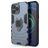 Mobigear Armor Ring Coque iPhone 13 Pro Max Coque arrière Rigide Anti-Chocs avec Anneau-Support - Bleu