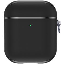 Valenta Snap Coque Apple AirPods 2 Coque en Cuir Véritable - Noir