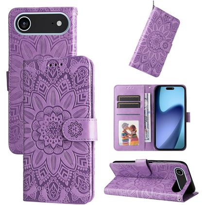 Mobigear Sunflower iPhone Air Étui Portefeuille - Violet