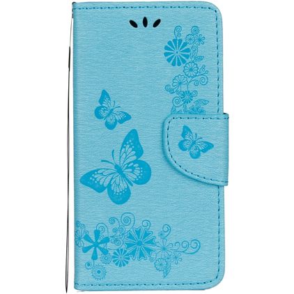 Mobigear Butterfly Housse iPhone XS Etui Porte-Monnaie - Bleu