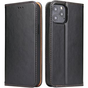 Fierre Shann Art Housse iPhone 12 Pro Max Etui Porte-Monnaie - Noir