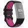Mobigear Sport Plus Buckle Bracelet Silicone Fitbit Charge 3 Fermeture boucle ardillon - Noir / Rouge