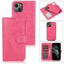 Mobigear Wallet Housse iPhone 13 Mini Etui avec Coque Détachable Porte-Monnaie - Magenta