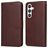 Mobigear Wallet Housse Samsung Galaxy S24 Plus Etui Porte-Monnaie - Marron