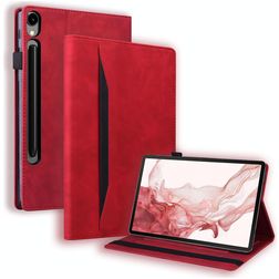 Mobigear Folio Coque Samsung Galaxy Tab S10 FE Plus Etui - Rouge