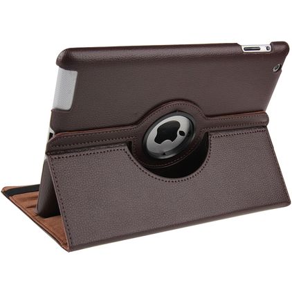Mobigear DuoStand Coque iPad 3 (2012) Etui Rotatif - Marron