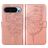 Mobigear Butterfly Housse Google Pixel 9 Etui Porte-Monnaie - Rose doré