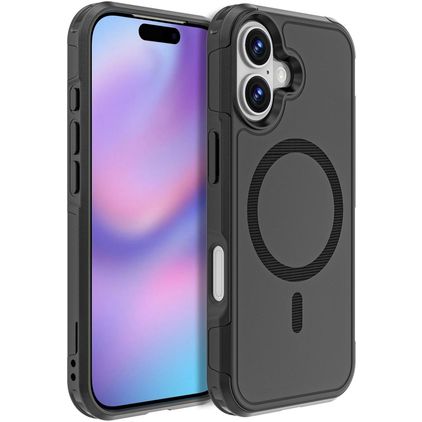 Mobigear Traveller Coque iPhone 17 MagSafe Coque arrière Rigide - Noir