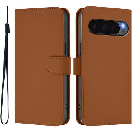 Mobigear Urban Wallet Housse Google Pixel 10 Pro Etui Porte-Monnaie - Marron
