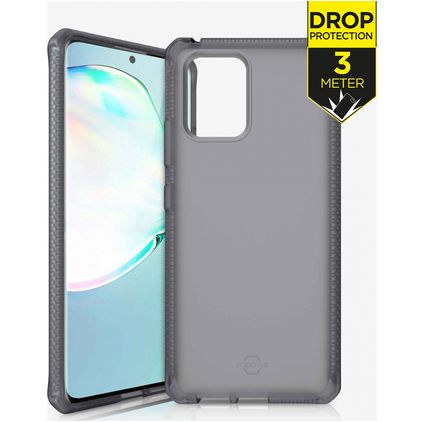 ITSkins SpectrumFrost Coque Samsung Galaxy S10 Lite Coque arrière Rigide Anti-Chocs - Noir