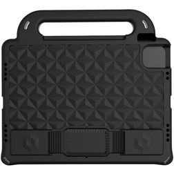 Mobigear Diamond iPad Pro 11 pouces (2021) Housse pour tablette enfant avec poignée - Noir