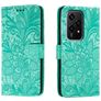 Mobigear Flowers Housse HONOR 200 Lite Etui Porte-Monnaie - Vert