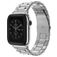 Mobigear Antwerp Bracelet Acier pour Apple Watch Fermeture boucle déployante - 49/46/45/44 mm - Argent