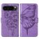 Mobigear Butterfly Housse Google Pixel 9 Pro Etui Porte-Monnaie - Violet