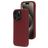Mobiparts Coque iPhone 15 Pro Coque arrière en Silicone - Plum Red