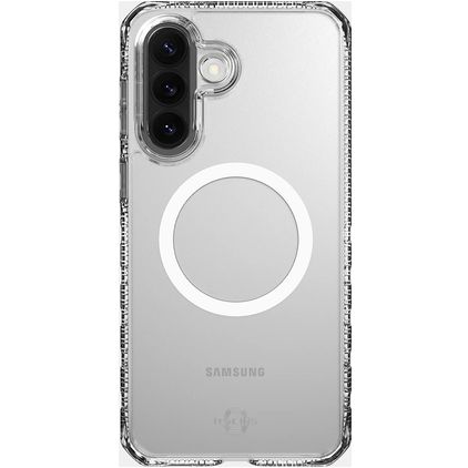 ITSKINS Level 2 HybridMagClear R Coque Transparente Samsung Galaxy A37 MagSafe Coque arrière Rigide Anti-Chocs - Transparent