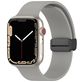 Mobigear Sport Mag Bracelet Silicone Apple Watch Fermeture magnétique - 49/46/45/44 mm - Gris